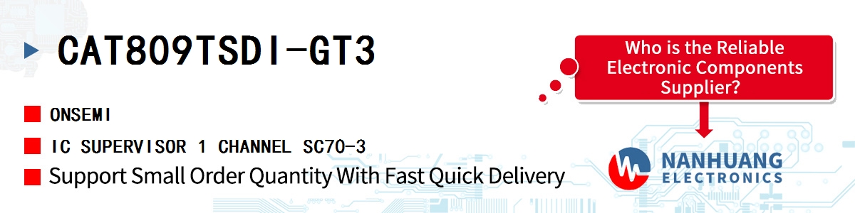 CAT809TSDI-GT3 onsemi IC SUPERVISOR 1 CHANNEL SC70-3
