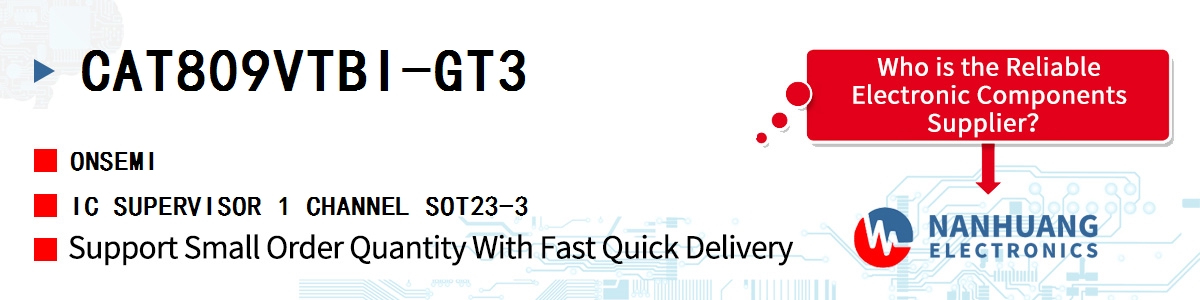 CAT809VTBI-GT3 onsemi IC SUPERVISOR 1 CHANNEL SOT23-3