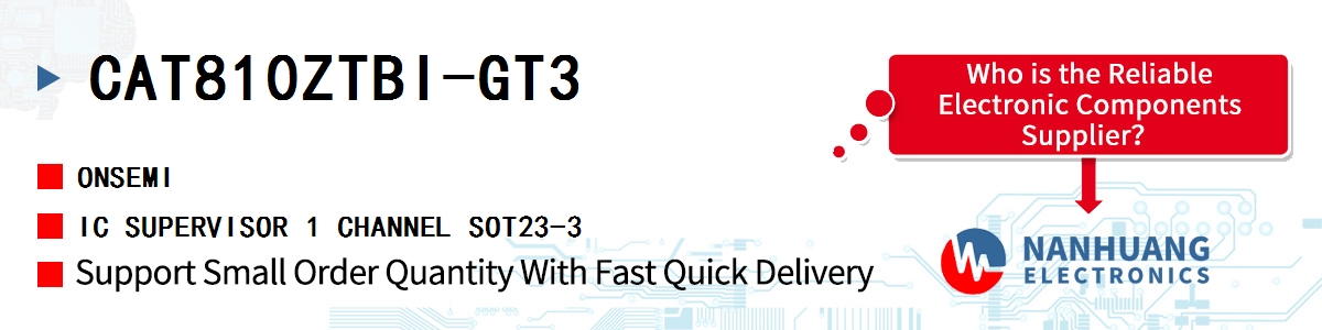 CAT810ZTBI-GT3 onsemi IC SUPERVISOR 1 CHANNEL SOT23-3