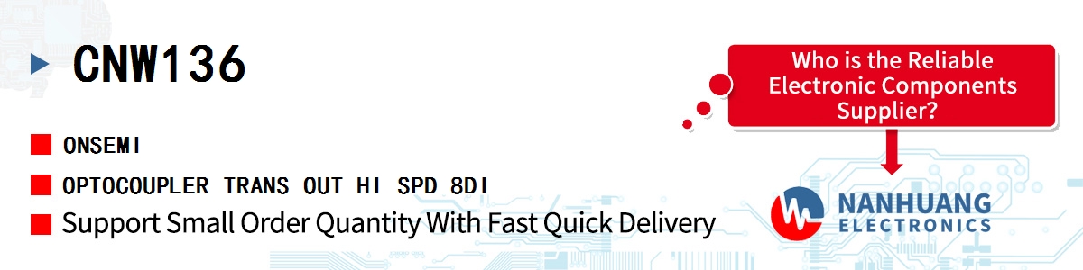 CNW136 onsemi OPTOCOUPLER TRANS OUT HI SPD 8DI