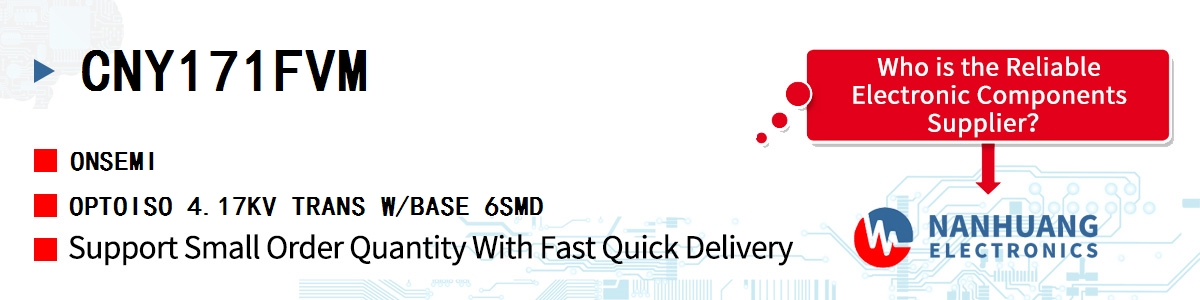 CNY171FVM onsemi OPTOISO 4.17KV TRANS W/BASE 6SMD