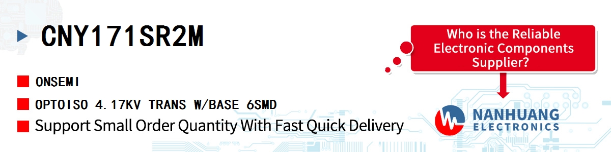 CNY171SR2M onsemi OPTOISO 4.17KV TRANS W/BASE 6SMD