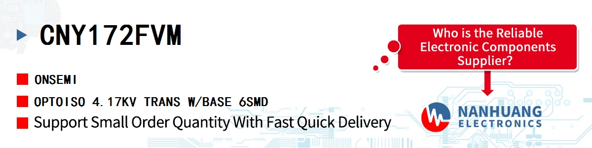 CNY172FVM onsemi OPTOISO 4.17KV TRANS W/BASE 6SMD
