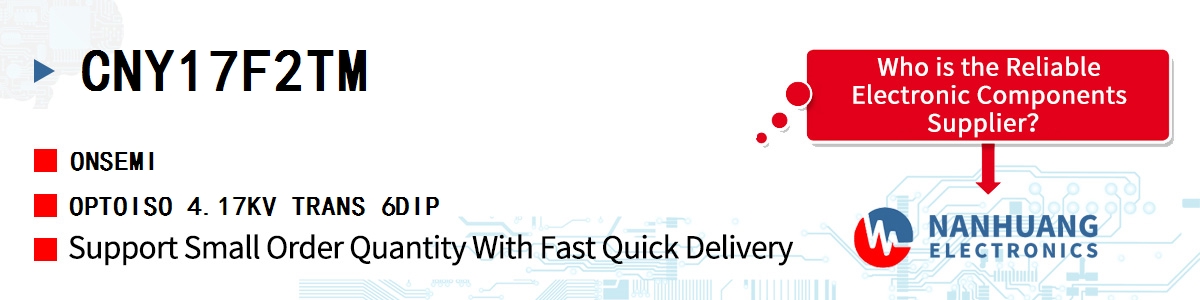 CNY17F2TM onsemi OPTOISO 4.17KV TRANS 6DIP