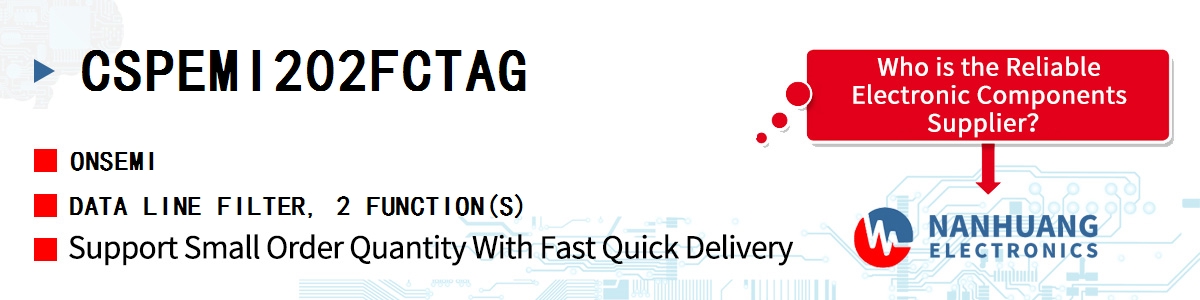 CSPEMI202FCTAG onsemi DATA LINE FILTER, 2 FUNCTION(S)