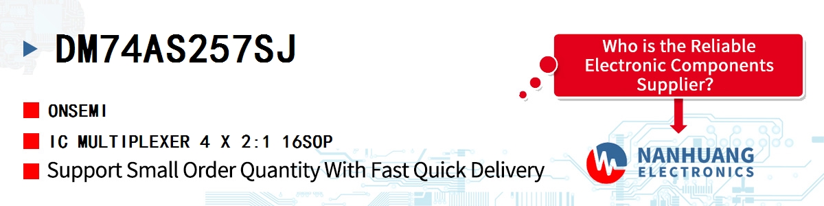 DM74AS257SJ onsemi IC MULTIPLEXER 4 X 2:1 16SOP