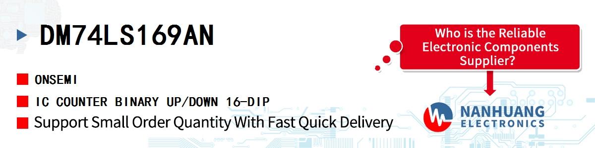 DM74LS169AN onsemi IC COUNTER BINARY UP/DOWN 16-DIP