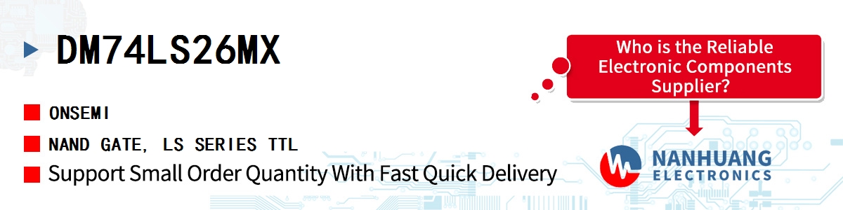 DM74LS26MX onsemi NAND GATE, LS SERIES TTL