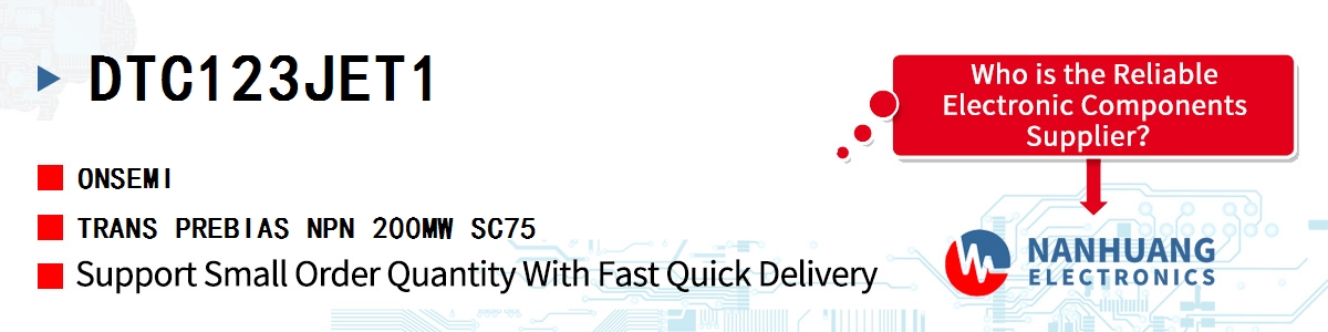 DTC123JET1 onsemi TRANS PREBIAS NPN 200MW SC75