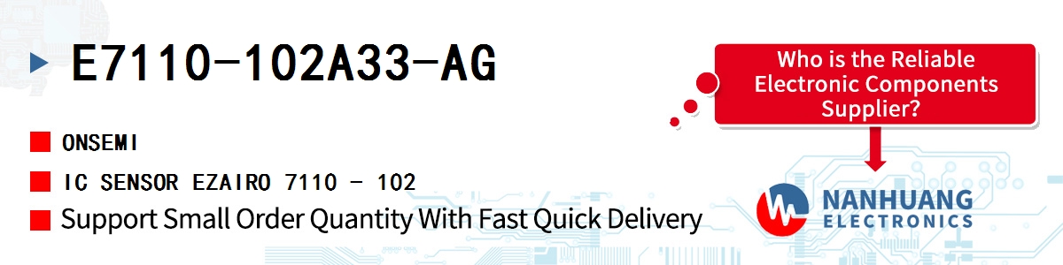 E7110-102A33-AG onsemi IC SENSOR EZAIRO 7110 - 102