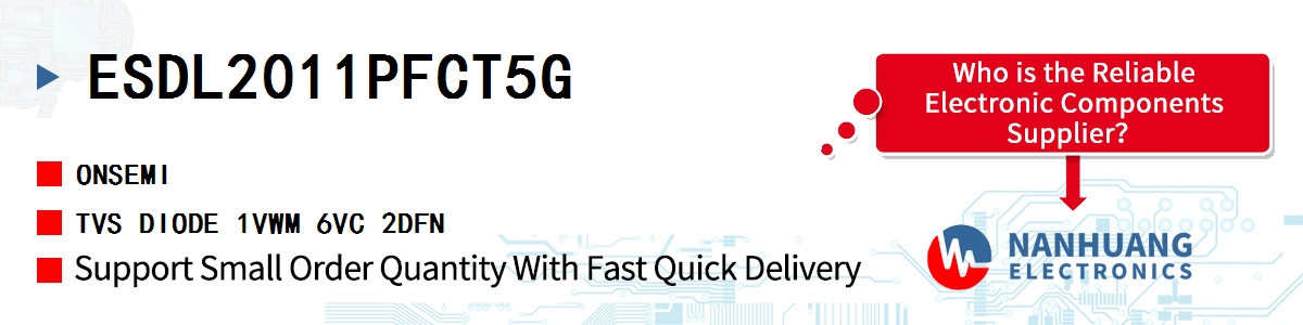 ESDL2011PFCT5G onsemi TVS DIODE 1VWM 6VC 2DFN