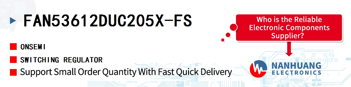 FAN53612DUC205X-FS onsemi SWITCHING REGULATOR