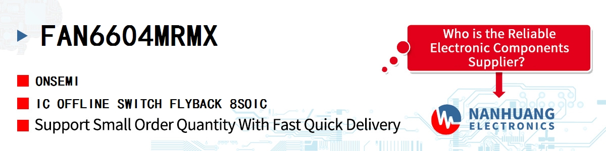 FAN6604MRMX onsemi IC OFFLINE SWITCH FLYBACK 8SOIC