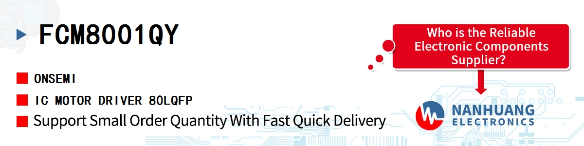 FCM8001QY onsemi IC MOTOR DRIVER 80LQFP
