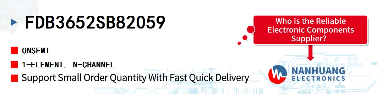FDB3652SB82059 onsemi 1-ELEMENT, N-CHANNEL