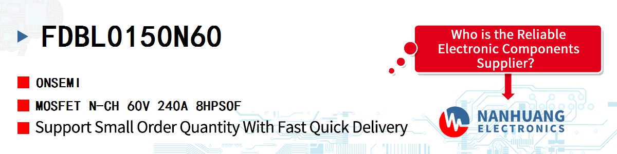 FDBL0150N60 onsemi MOSFET N-CH 60V 240A 8HPSOF