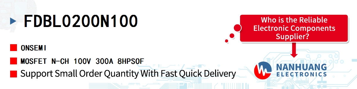 FDBL0200N100 onsemi MOSFET N-CH 100V 300A 8HPSOF