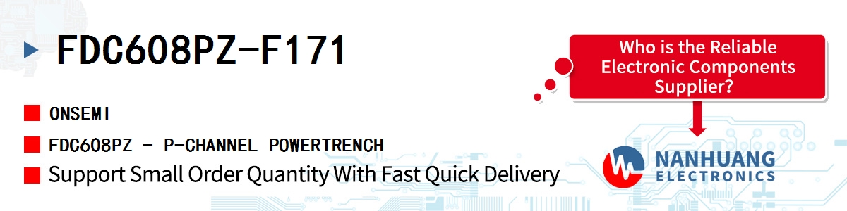 FDC608PZ-F171 onsemi FDC608PZ - P-CHANNEL POWERTRENCH
