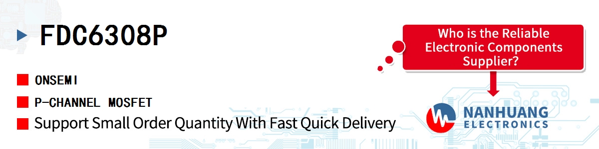FDC6308P onsemi P-CHANNEL MOSFET