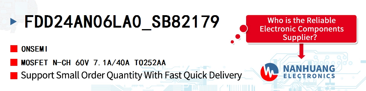 FDD24AN06LA0_SB82179 onsemi MOSFET N-CH 60V 7.1A/40A TO252AA