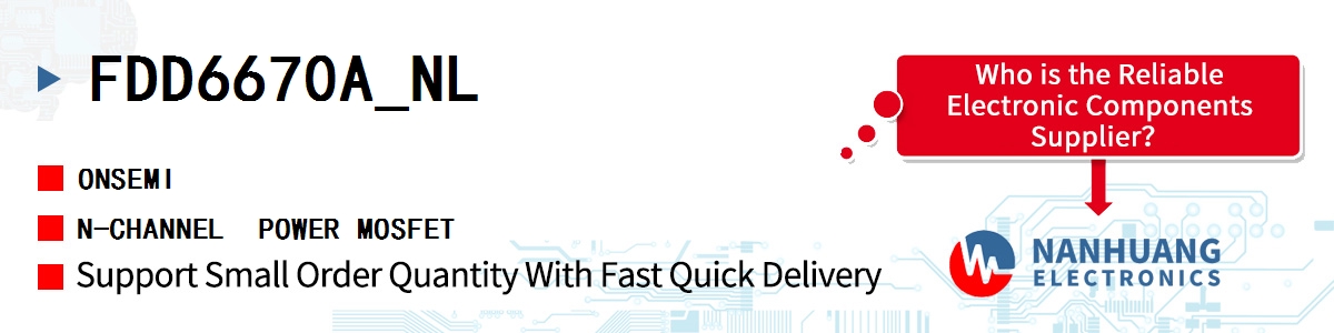 FDD6670A_NL onsemi N-CHANNEL POWER MOSFET