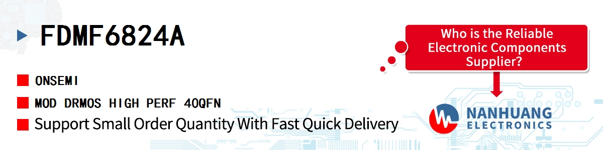 FDMF6824A onsemi MOD DRMOS HIGH PERF 40QFN