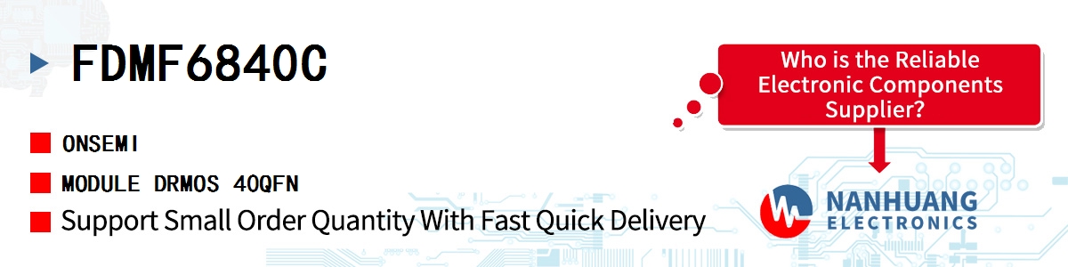 FDMF6840C onsemi MODULE DRMOS 40QFN