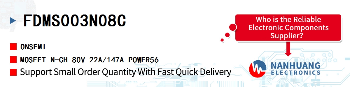 FDMS003N08C onsemi MOSFET N-CH 80V 22A/147A POWER56