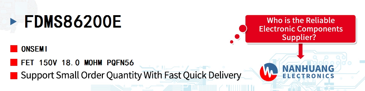 FDMS86200E onsemi FET 150V 18.0 MOHM PQFN56