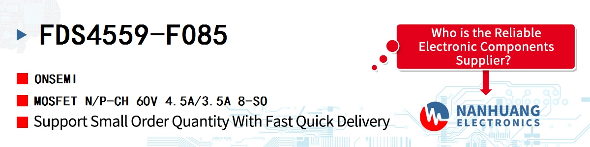 FDS4559-F085 onsemi MOSFET N/P-CH 60V 4.5A/3.5A 8-SO