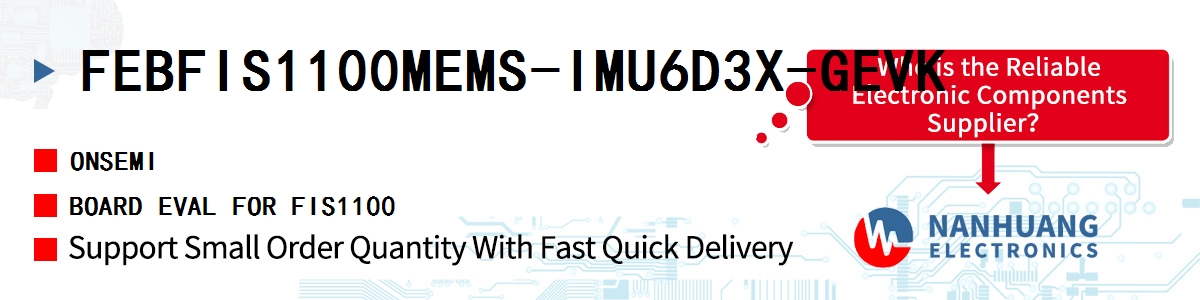 FEBFIS1100MEMS-IMU6D3X-GEVK onsemi BOARD EVAL FOR FIS1100