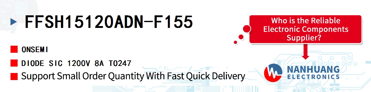 FFSH15120ADN-F155 onsemi DIODE SIC 1200V 8A TO247