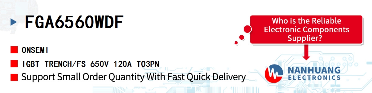FGA6560WDF onsemi IGBT TRENCH/FS 650V 120A TO3PN