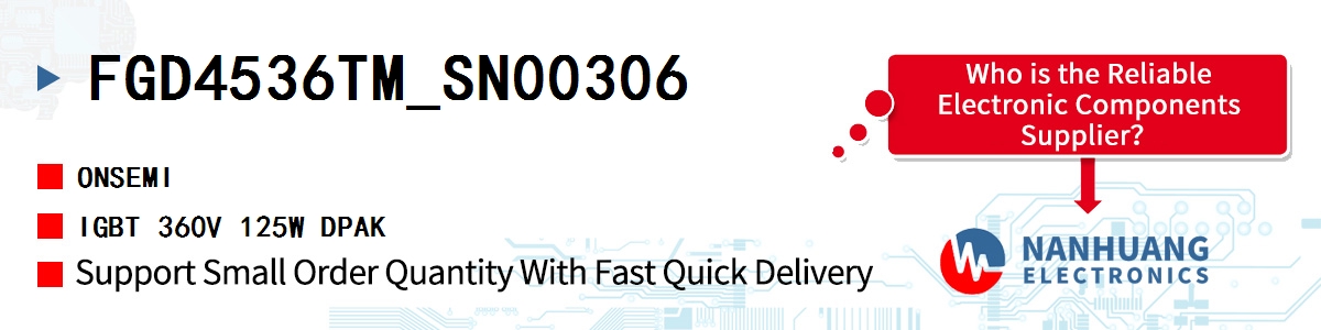 FGD4536TM_SN00306 onsemi IGBT 360V 125W DPAK