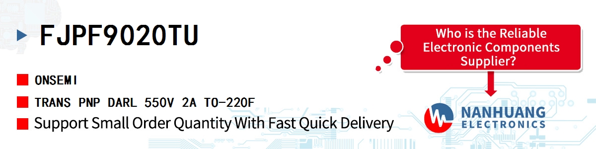 FJPF9020TU onsemi TRANS PNP DARL 550V 2A TO-220F