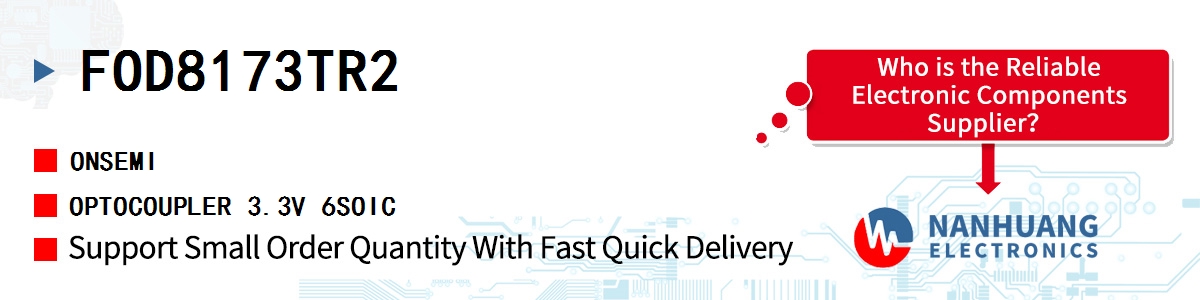 FOD8173TR2 onsemi OPTOCOUPLER 3.3V 6SOIC