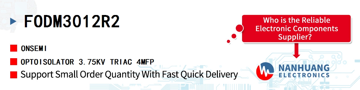 FODM3012R2 onsemi OPTOISOLATOR 3.75KV TRIAC 4MFP