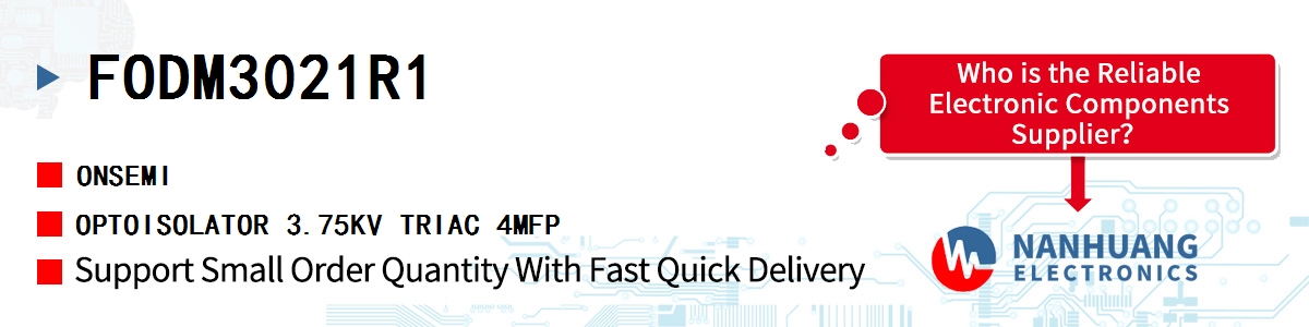 FODM3021R1 onsemi OPTOISOLATOR 3.75KV TRIAC 4MFP