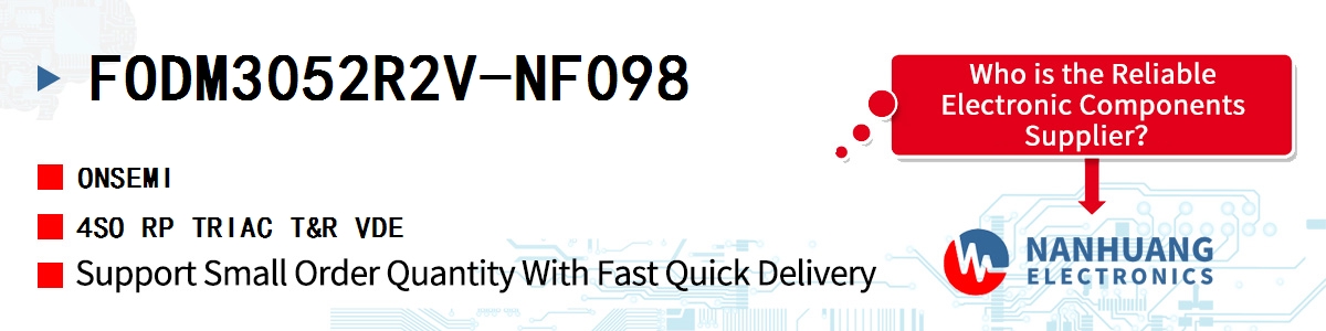 FODM3052R2V-NF098 onsemi 4SO RP TRIAC T&R VDE