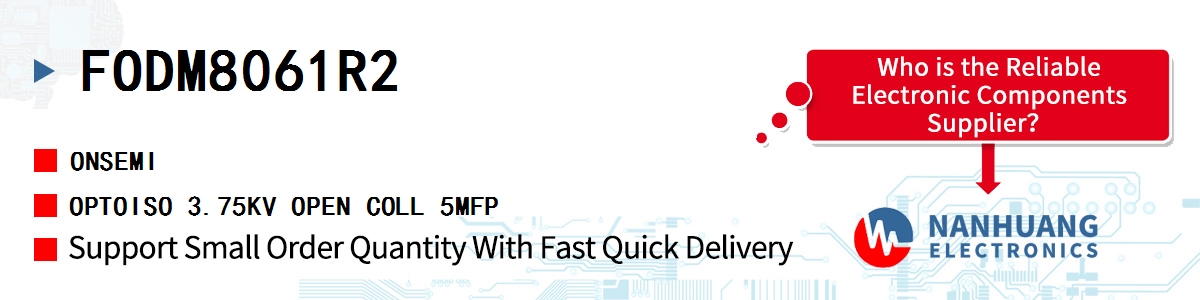FODM8061R2 onsemi OPTOISO 3.75KV OPEN COLL 5MFP