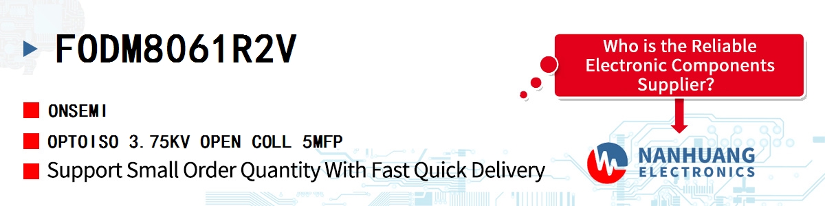 FODM8061R2V onsemi OPTOISO 3.75KV OPEN COLL 5MFP