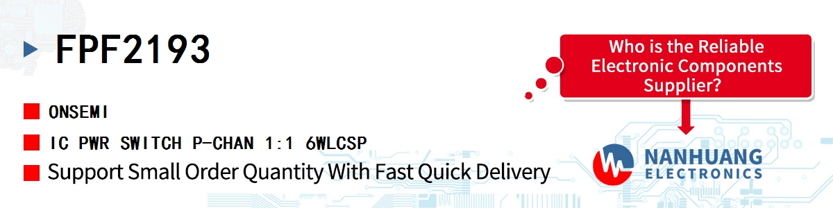 FPF2193 onsemi IC PWR SWITCH P-CHAN 1:1 6WLCSP