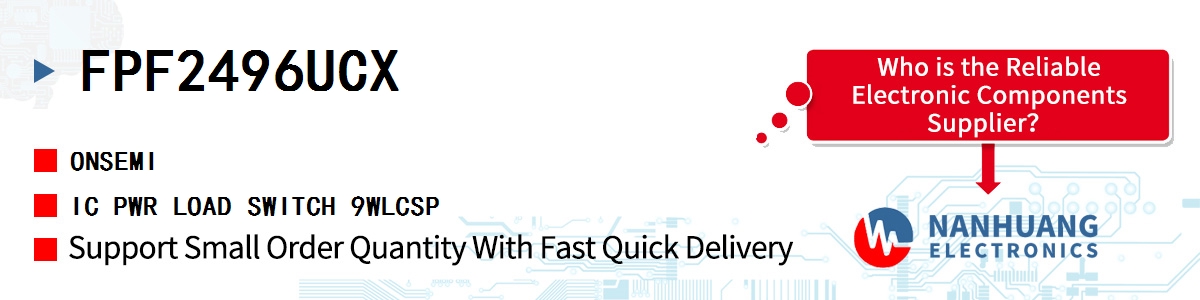 FPF2496UCX onsemi IC PWR LOAD SWITCH 9WLCSP