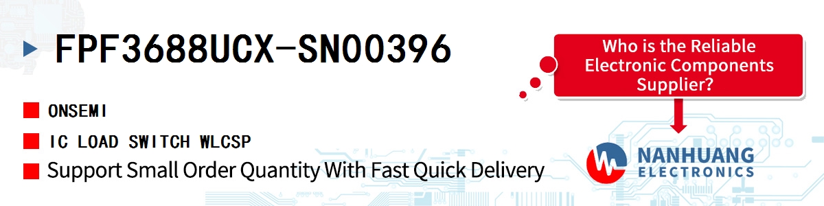 FPF3688UCX-SN00396 onsemi IC LOAD SWITCH WLCSP