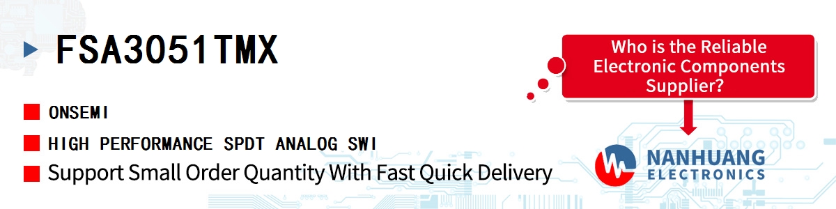 FSA3051TMX onsemi HIGH PERFORMANCE SPDT ANALOG SWI