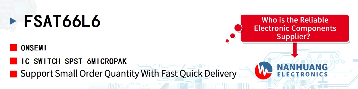 FSAT66L6 onsemi IC SWITCH SPST 6MICROPAK