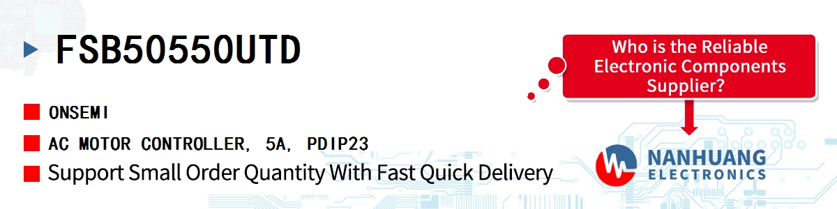 FSB50550UTD onsemi AC MOTOR CONTROLLER, 5A, PDIP23