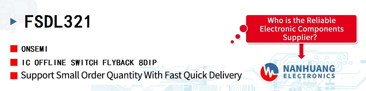 FSDL321 onsemi IC OFFLINE SWITCH FLYBACK 8DIP