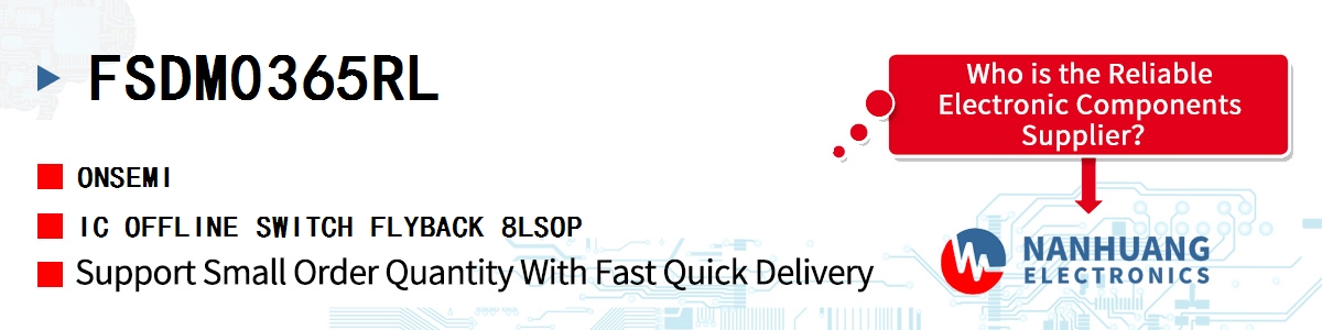 FSDM0365RL onsemi IC OFFLINE SWITCH FLYBACK 8LSOP