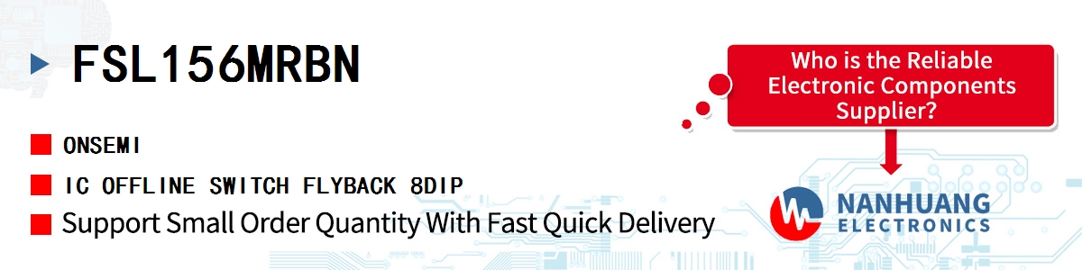 FSL156MRBN onsemi IC OFFLINE SWITCH FLYBACK 8DIP